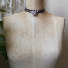 Load image into Gallery viewer, Vera Cruz Amethyst & Leather Choker #2 - Ready to Ship