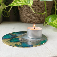 Load image into Gallery viewer, Crescent Moon and Pyrite Scrying Mirror - Ready to Ship