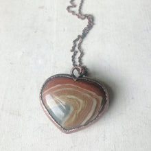 Load image into Gallery viewer, Polychrome Jasper Heart Necklace #15