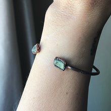 Load image into Gallery viewer, Raw Emerald Chakra Cuff Bracelet - Made to Order