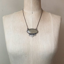 Load image into Gallery viewer, Rutile Quartz Oval with Clear Quartz Points Necklace - Ready to Ship