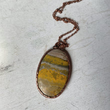 Load image into Gallery viewer, Bumblebee Jasper Oval Necklace #2