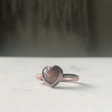 Load image into Gallery viewer, Sunstone Heart Ring - #5 (Size 7.75) - Ready to Ship