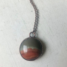 Load image into Gallery viewer, Polychrome Jasper Moon Necklace #13