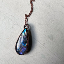 Load image into Gallery viewer, Purple Labradorite Necklace #1 - Ready to Ship
