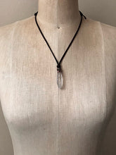 Load image into Gallery viewer, Raw Clear Quartz Point Necklace (Satya Collection)