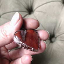 Load image into Gallery viewer, Carnelian Heart Necklace #4