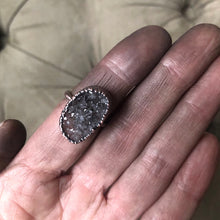 Load image into Gallery viewer, Druzy Portal of the Heart Ring #5 (Size 6.75) - Ready to Ship