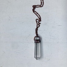 Load image into Gallery viewer, Double Terminated Clear Quartz Point Necklace