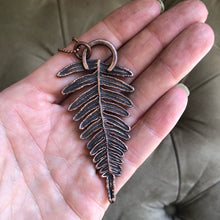 Load image into Gallery viewer, Electroformed Fern Necklace #2