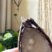 Load image into Gallery viewer, Smoky Druzy & Clear Quartz Necklace - Ready to Ship