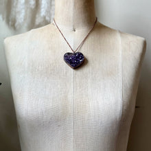 Load image into Gallery viewer, Druzy Heart “Shine On” Necklace #1 - Ready to Ship
