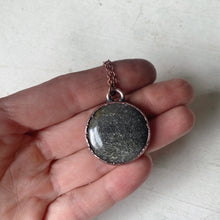 Load image into Gallery viewer, Black Sunstone Full Moon Necklace #1 - Ready to Ship