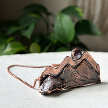 Load image into Gallery viewer, Pink Moonrise over the Mountains Necklace - Ready to Ship