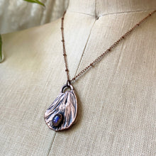 Load image into Gallery viewer, Electroformed Butterfly Wing & Labradorite Necklace #3 - Ready to Ship