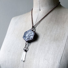 Load image into Gallery viewer, Raw Ruby & Double Terminated Clear Quartz Point Necklace #2