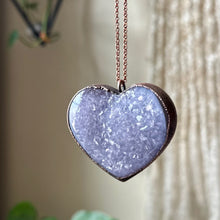Load image into Gallery viewer, Druzy Heart “Shine On” Necklace #4 - Ready to Ship