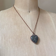 Load image into Gallery viewer, Black Sunstone Heart Necklace #1 - Ready to Ship