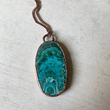 Load image into Gallery viewer, Malachite with Chrysocolla Necklace #1 - Ready to Ship