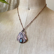 Load image into Gallery viewer, Electroformed Butterfly Wing & Labradorite Necklace #6 - Ready to Ship