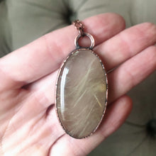 Load image into Gallery viewer, Rutile Quartz Oval Necklace #2 - Ready to Ship