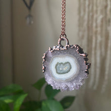 Load image into Gallery viewer, Amethyst Stalactite Slice Necklace #4 - Ready to Ship