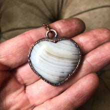 Load image into Gallery viewer, Botswana Agate Heart Necklace #4