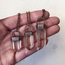 Load image into Gallery viewer, Polished Clear Quartz Necklace