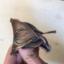 Load image into Gallery viewer, Electroformed Feather Wide Cuff Bracelet