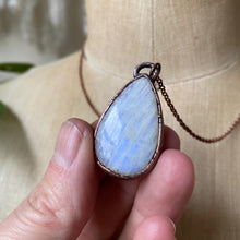 Load image into Gallery viewer, Rainbow Moonstone Teardrop Necklace #1 - Ready to Ship