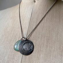 Load image into Gallery viewer, Live By the Moon Necklace with Light Blue Calcedony (Large)- Ready to Ship
