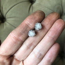 Load image into Gallery viewer, Clear Quartz Druzy Earrings #2 - Ready to Ship