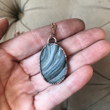 Load image into Gallery viewer, Chalcedony Oval Necklace #5 - Ready to Ship