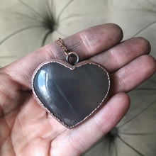 Load image into Gallery viewer, Agate Druzy “Broken Open” Heart Necklace #1 - Ready to Ship