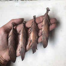 Load image into Gallery viewer, Electroformed Feather Necklace (Wild) - Moksha Collection