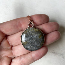 Load image into Gallery viewer, Black Sunstone Moon Necklace #2 - Ready to Ship