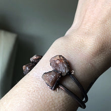 Load image into Gallery viewer, Raw Sunstone Chakra Cuff Bracelet - Made to Order