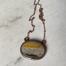Load image into Gallery viewer, Bumblebee Jasper Oval Necklace #6