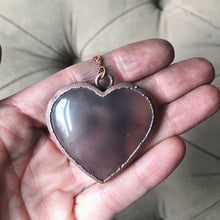 Load image into Gallery viewer, Agate Druzy “Broken Open” Heart Necklace #3 - Ready to Ship
