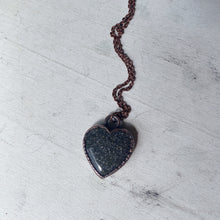 Load image into Gallery viewer, Black Sunstone Heart Necklace #2 - Ready to Ship