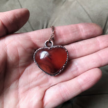 Load image into Gallery viewer, Carnelian Heart Necklace #3