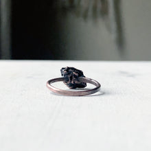 Load image into Gallery viewer, Black Tourmaline Stacking Ring #4 (Size 7.25)