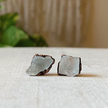 Load image into Gallery viewer, Raw Aquamarine Stud Earrings - Made to Order