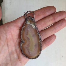 Load image into Gallery viewer, Agate Slice Portal of the Infinite Sun Necklace - Ready to Ship