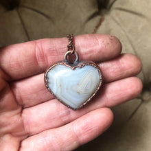 Load image into Gallery viewer, Botswana Agate Heart Necklace #2