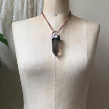 Load image into Gallery viewer, Large Polished Smoky Quartz with Ocean Jasper Point Necklace - Ready to Ship