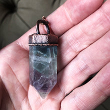 Load image into Gallery viewer, Fluorite Polished Point Necklace #2 - Ready to Ship