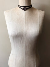 Load image into Gallery viewer, Druzy Wrap Bracelet/Choker - Light Gray (Flower Moon Collection)