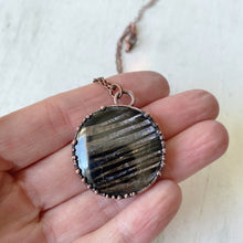 Load image into Gallery viewer, Hypersthene Black Moon Lilith Necklace #2 - Ready to Ship