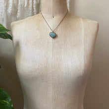Load image into Gallery viewer, Amazonite Heart Necklace #1 - Ready to Ship